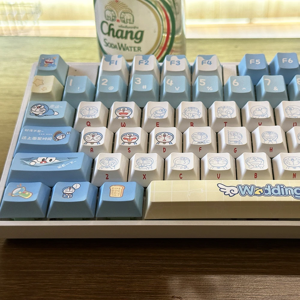 Gaming Accessories Aesthetic - Tasti originali Doraemon, 120 tasti, profilo
