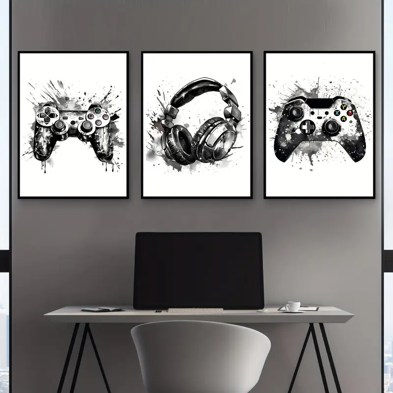 3 quadri su tela senza cornice - Gaming Accessories For Room recensione e prezzo